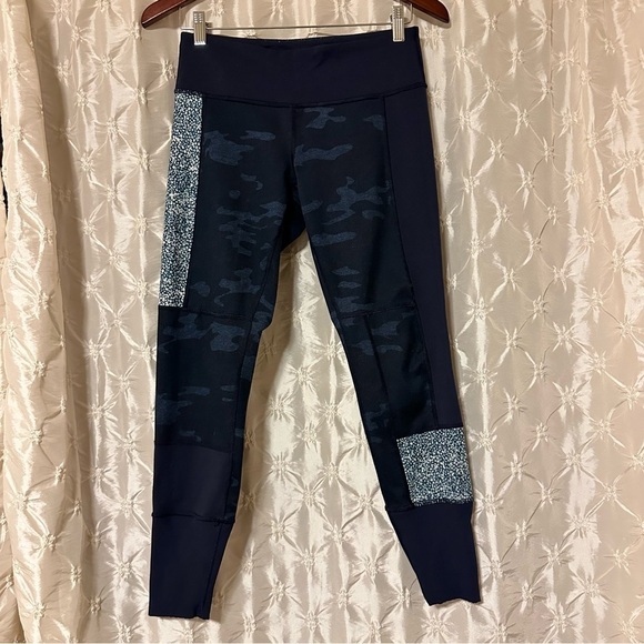 Lululemon Wunder Under Pant Full-On Luon Sashiko Blue Camo Patchwork Leggings - Picture 5 of 16